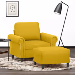VidaXL 3201211 set di mobili per soggiorno Giallo Metallo, Legno compensato - Vista aggiuntiva 2