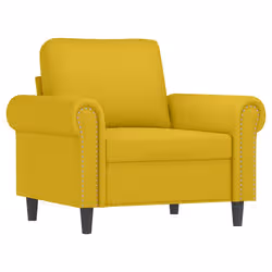 VidaXL 3201211 set di mobili per soggiorno Giallo Metallo, Legno compensato - Vista aggiuntiva 4