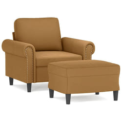 VidaXL 3201212 set di mobili per soggiorno Marrone Metallo, Legno compensato