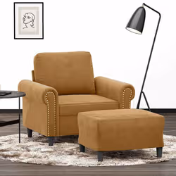 VidaXL 3201212 set di mobili per soggiorno Marrone Metallo, Legno compensato - Vista aggiuntiva 2