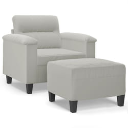 VidaXL 3201226 set di mobili per soggiorno Grigio chiaro Metallo, Legno compensato