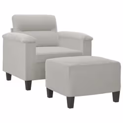 VidaXL 3201226 set di mobili per soggiorno Grigio chiaro Metallo, Legno compensato - Vista aggiuntiva 3