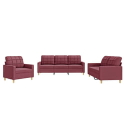 VidaXL 3201248 set di mobili per soggiorno Rosso