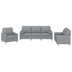 VidaXL 3201250 set di mobili per soggiorno Grigio