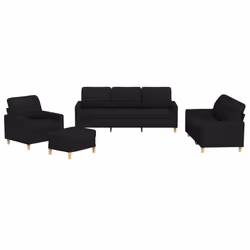 VidaXL 3201254, Nero, Schiuma, Metallo, Poliestere, Tessile, 60 cm, 50 cm, 41 cm