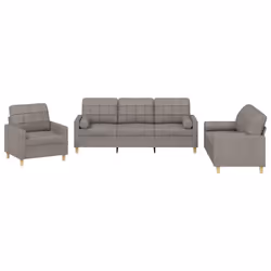 VidaXL 3201257, Grigio talpa, Schiuma, Metallo, Poliestere, Tessile, 60 cm, 50 cm, 41 cm