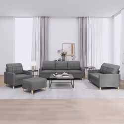 VidaXL 3201267 set di mobili per soggiorno Grigio