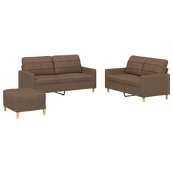 VidaXL 3201285 set di mobili per soggiorno Marrone Metallo, Legno compensato
