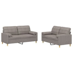 VidaXL 3201297 set di mobili per soggiorno Grigio talpa