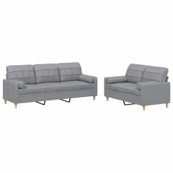 VidaXL 3201322, Grigio, Schiuma, Metallo, Poliestere, Tessile, 198 cm, 77 cm, 80 cm