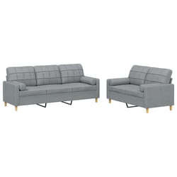 VidaXL 3201322 set di mobili per soggiorno Grigio
