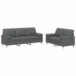 VidaXL 3201331, Grigio, Schiuma, Metallo, Poliestere, Tessile, 60 cm, 50 cm, 41 cm