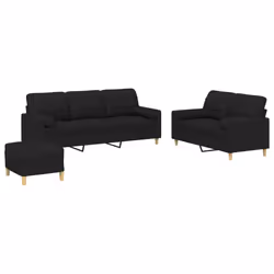 VidaXL 3201334, Nero, Schiuma, Metallo, Poliestere, Tessile, 60 cm, 50 cm, 41 cm