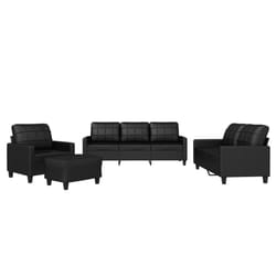 VidaXL 3201343 set di mobili per soggiorno Nero