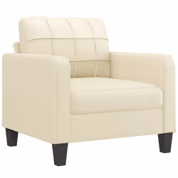 Set di Divani 4 pz con Cuscini crema in Similpellecod mxl 107058 - Vista aggiuntiva 3