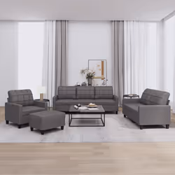 VidaXL 3201345 set di mobili per soggiorno Grigio