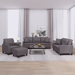 VidaXL 3201355 set di mobili per soggiorno Grigio