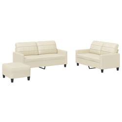 VidaXL 3201364 set di mobili per soggiorno Crema