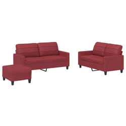 VidaXL 3201366 set di mobili per soggiorno Rosso