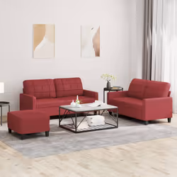 VidaXL 3201366 set di mobili per soggiorno Rosso