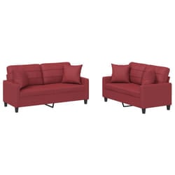 VidaXL 3201371 set di mobili per soggiorno Rosso