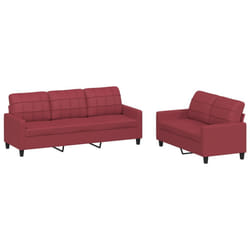 VidaXL 3201381 set di mobili per soggiorno Rosso
