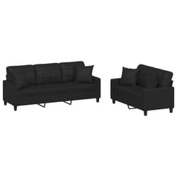 VidaXL 3201388 set di mobili per soggiorno Nero