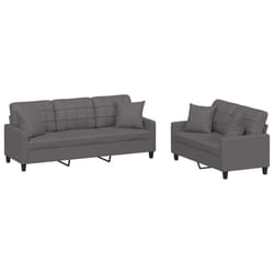 VidaXL 3201390 set di mobili per soggiorno Grigio
