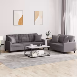 VidaXL 3201390 set di mobili per soggiorno Grigio