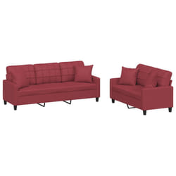 VidaXL 3201391 set di mobili per soggiorno Rosso