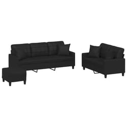 VidaXL 3201393 set di mobili per soggiorno Nero