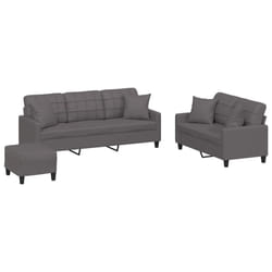 VidaXL 3201395 set di mobili per soggiorno Grigio