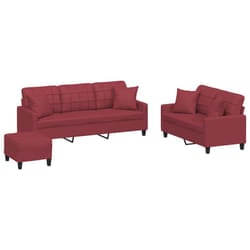 VidaXL 3201396 set di mobili per soggiorno Rosso