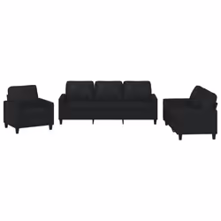 VidaXL 3201403, Nero, Schiuma, Ecopelle, Metallo, Polywood, Tessile, 60 cm, 50 cm, 41 cm