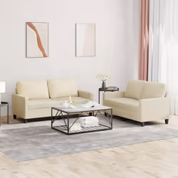 VidaXL 3201409 set di mobili per soggiorno Crema
