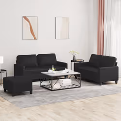 VidaXL 3201413 set di mobili per soggiorno Nero