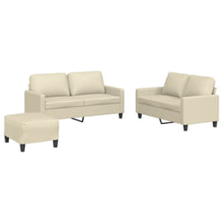 VidaXL 3201414 set di mobili per soggiorno Crema