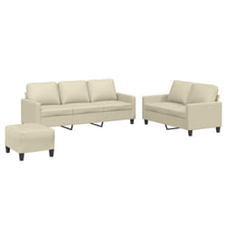 VidaXL 3201424 set di mobili per soggiorno Crema