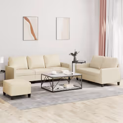 VidaXL 3201424 set di mobili per soggiorno Crema