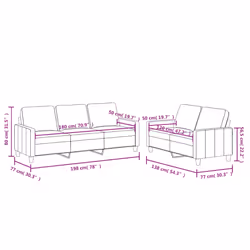 VidaXL 3201425 set di mobili per soggiorno Grigio - Vista aggiuntiva 7