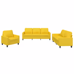 VidaXL 3201433 set di mobili per soggiorno Giallo - Vista aggiuntiva 2