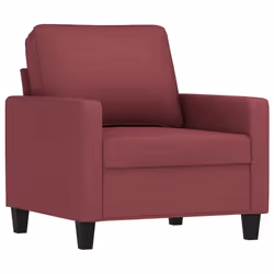 vidaXL Set di Divani 4 pz con Cuscini Rosso Vino in Tessuto - Vista aggiuntiva 3