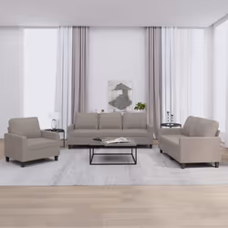 VidaXL 3201443 set di mobili per soggiorno Grigio talpa