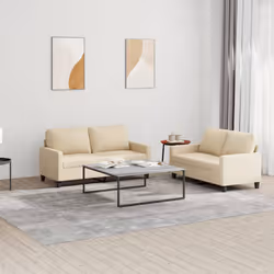 VidaXL 3201446 set di mobili per soggiorno Crema