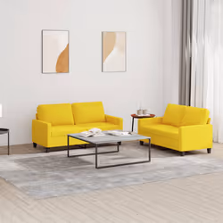 VidaXL 3201449 set di mobili per soggiorno Giallo - Vista aggiuntiva 2