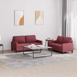 VidaXL 3201450 set di mobili per soggiorno Rosso