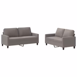 Set di Divani 2 pz con Cuscini Tortora in Tessutocod mxl 131573 - Vista aggiuntiva 2