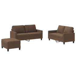 VidaXL 3201455 set di mobili per soggiorno Marrone Metallo, Legno compensato