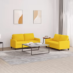 VidaXL 3201457 set di mobili per soggiorno Giallo - Vista aggiuntiva 2