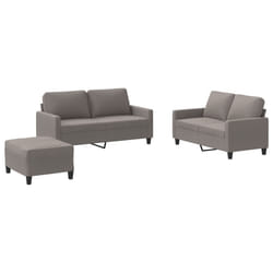 VidaXL 3201459 set di mobili per soggiorno Grigio talpa Metallo, Legno compensato